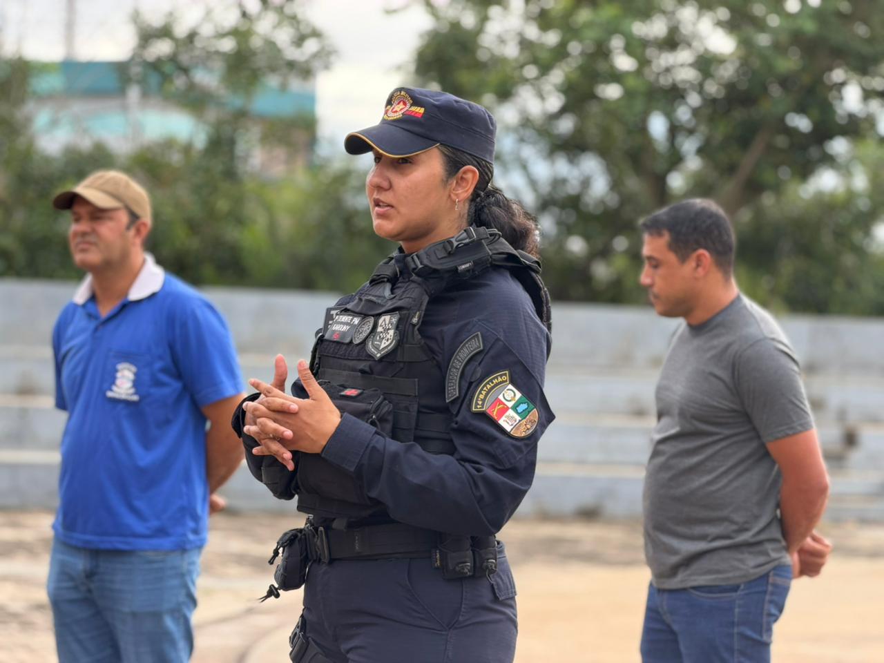 Ação da PM em Primavera do Leste orienta trabalhadores
