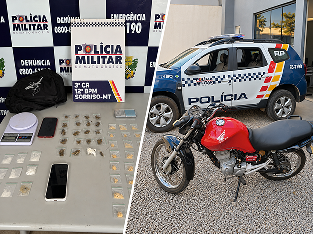 Adolescentes são apreendidos com drogas perto de concurso em Sorriso