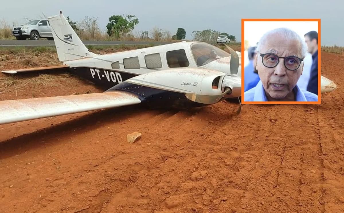 Avião de deputado faz pouso forçado em rodovia de MT