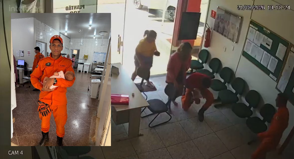 Bebê de um mês engasgada com leite é salva por bombeiros em MT