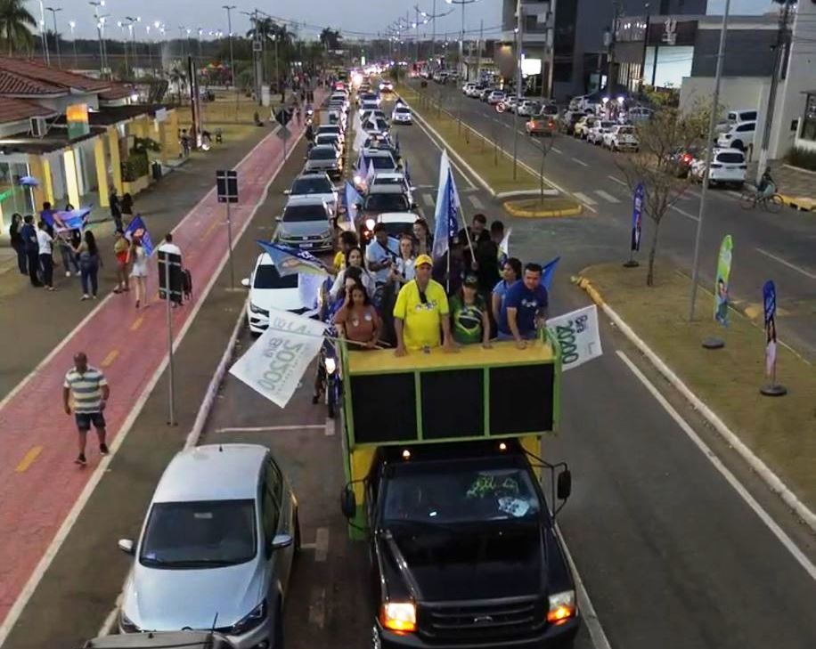 Bira mobiliza 100 veículos em carreata em Primavera do Leste MT