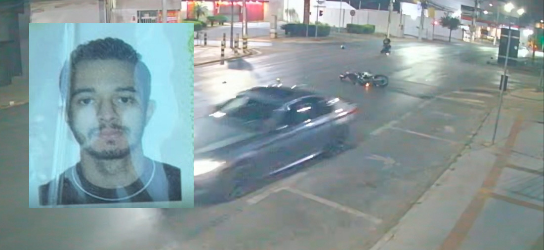 BMW atropela duas motos em Cuiabá e causa morte de jovem