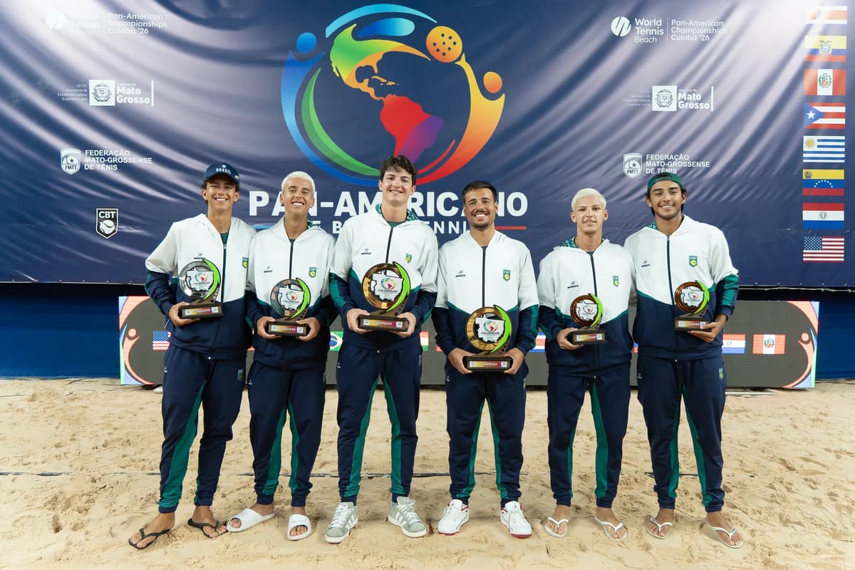 Brasil brilha no Pan-Americano de Beach Tennis e fatura 14 ouros em Cuiabá