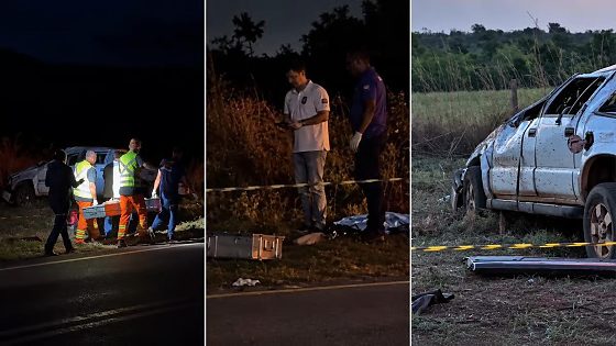 Capotamento mata duas pessoas na rodovia MT-020