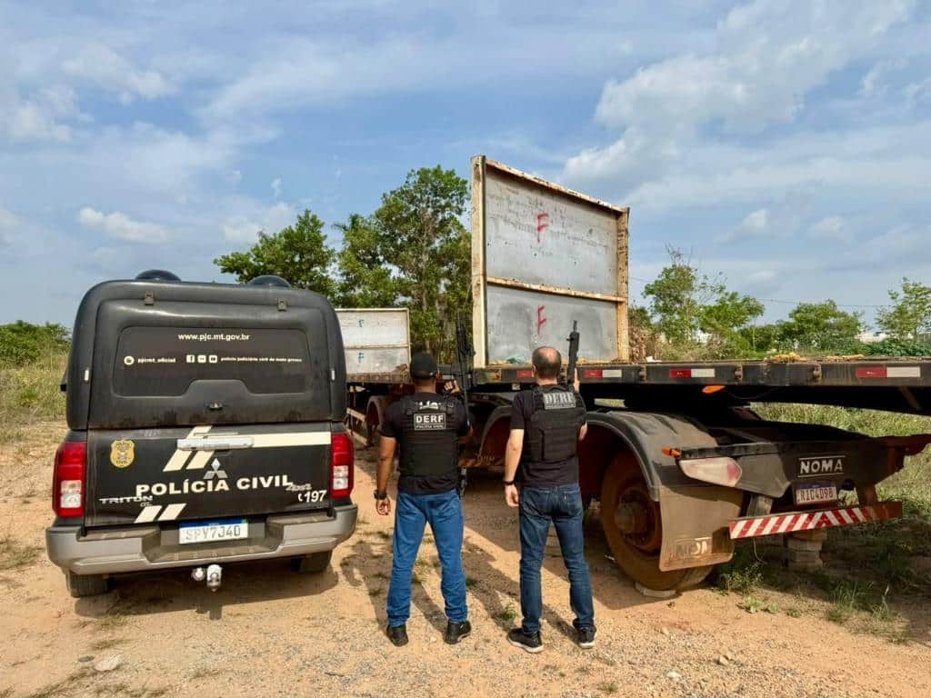 Carreta furtada de pátio em Confresa é achada no Pará