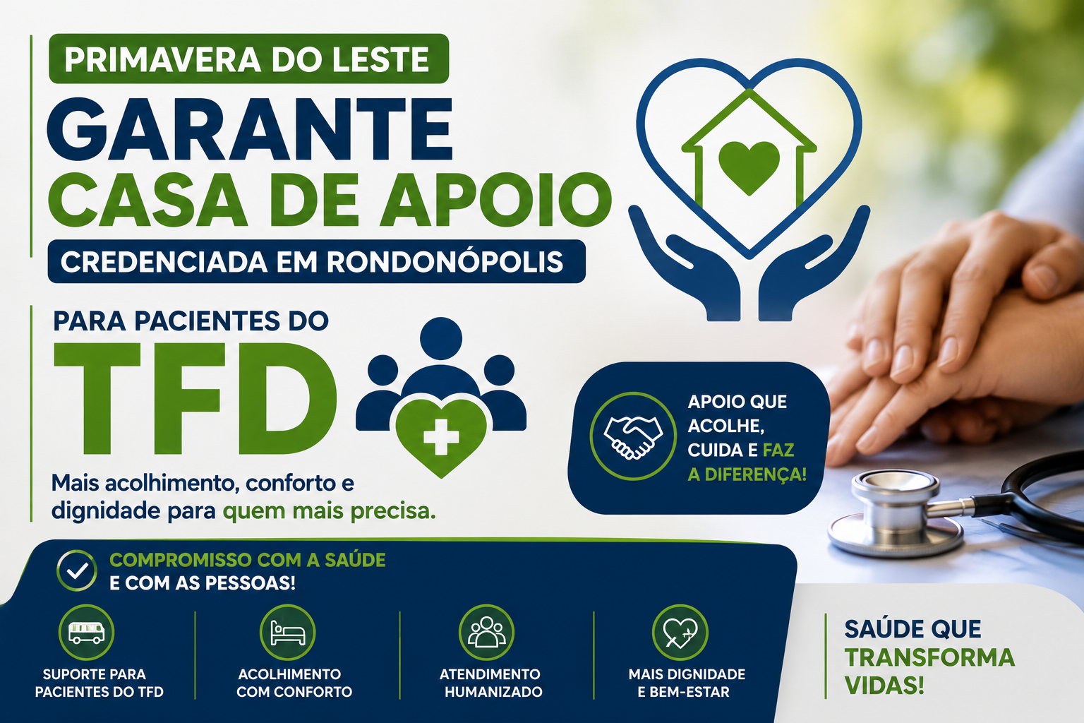 Casa de Apoio em Rondonópolis acolhe pacientes de Primavera do Leste