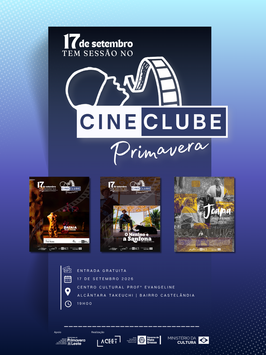 Cineclube exibe três documentários regionais em Primavera do Leste