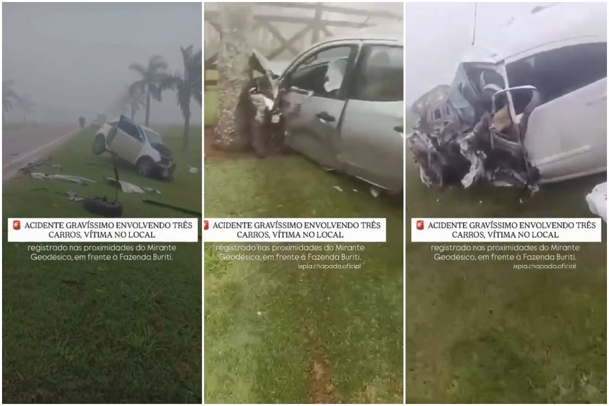 Colisão frontal entre carros na MT-251 deixa um morto em Chapada