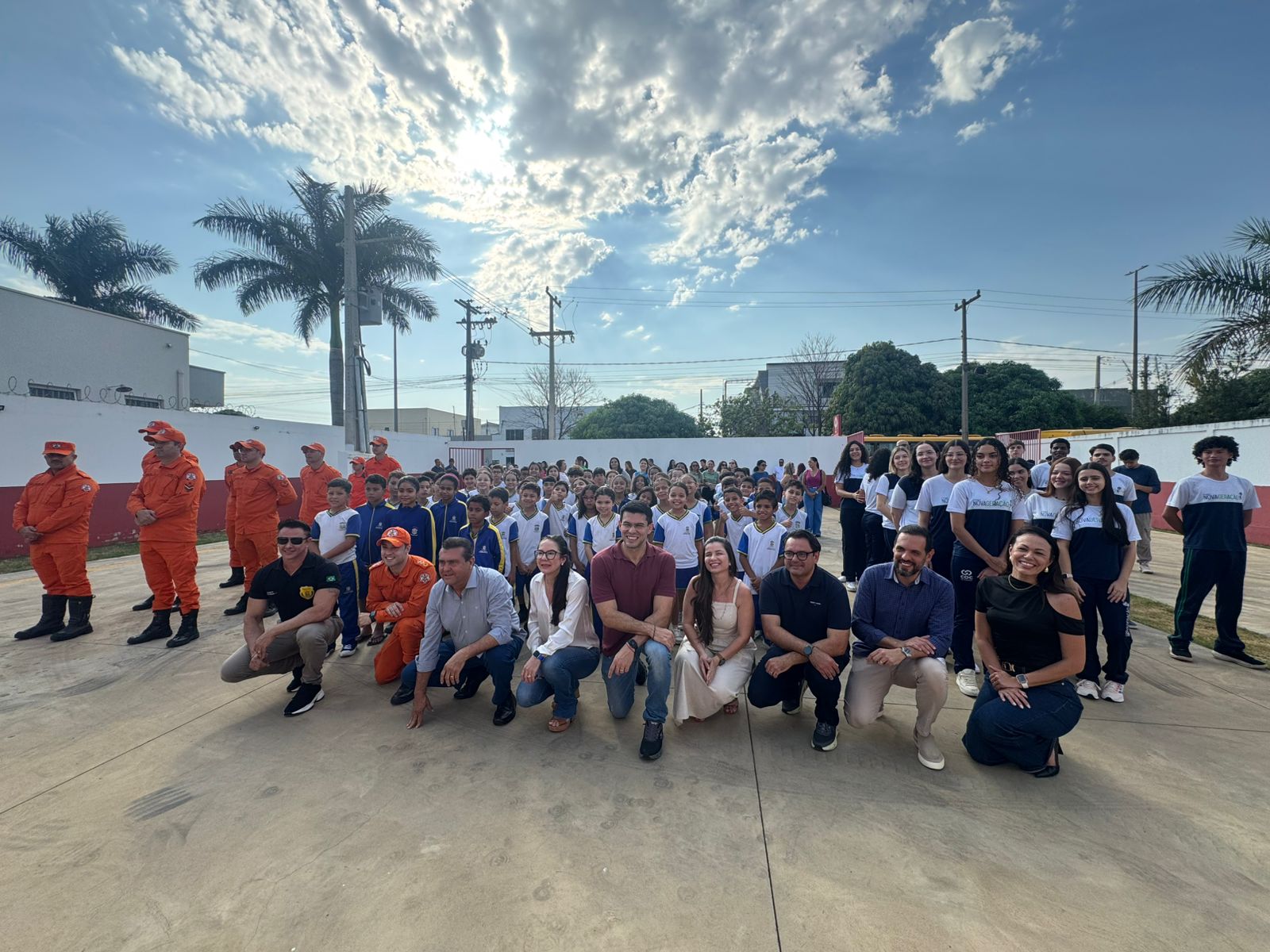 Corpo de Bombeiros recebe momento cívico em Primavera do Leste