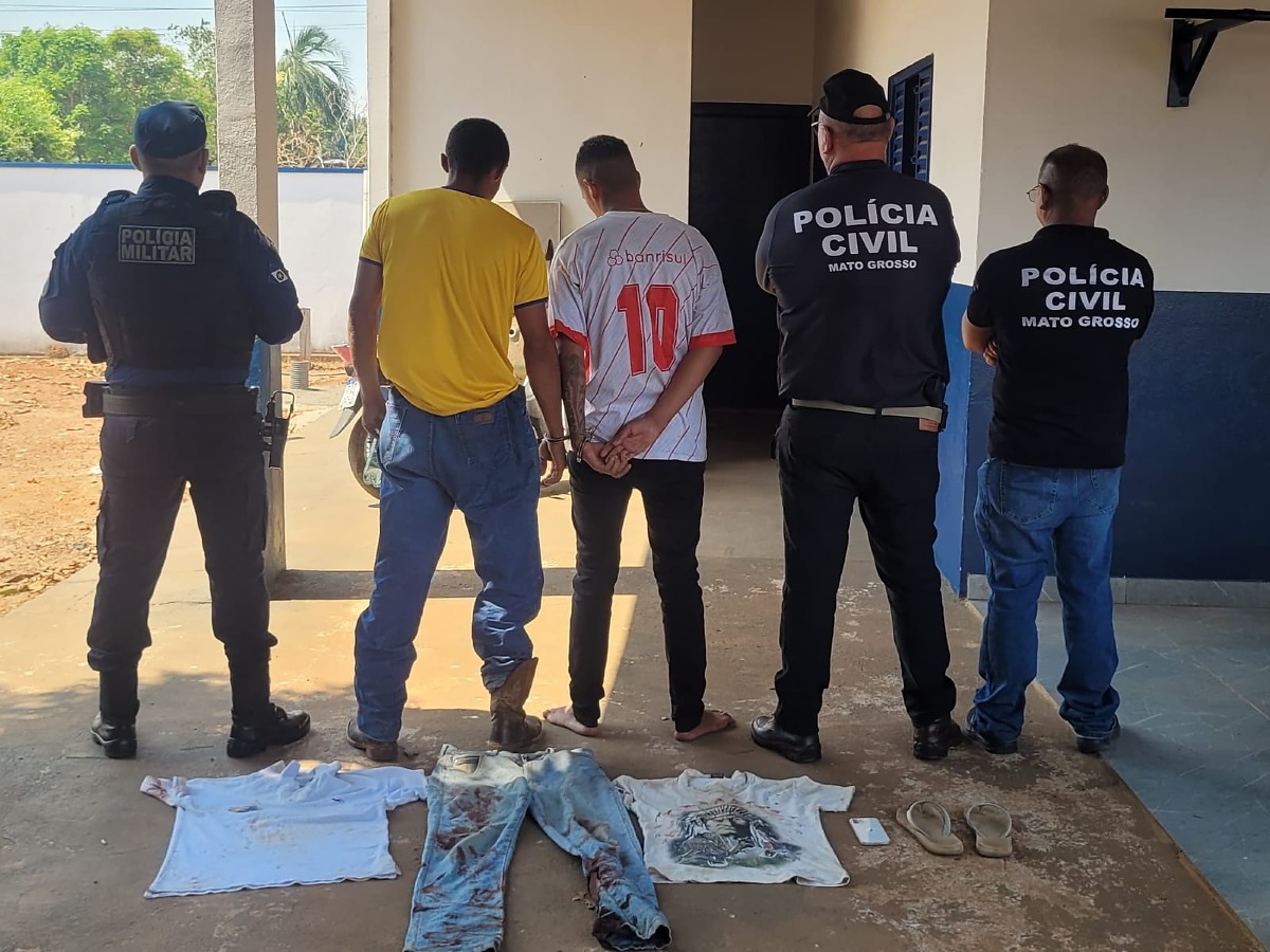 Dupla é presa em flagrante por homicídio em Canabrava do Norte MT