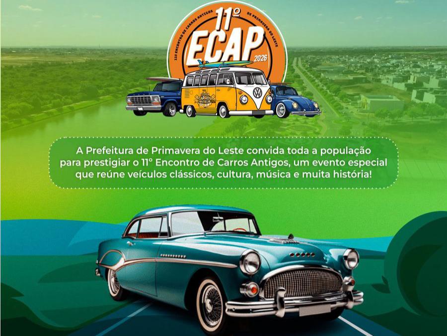 Encontro de Carros Antigos espera 15 mil pessoas em Primavera do Leste