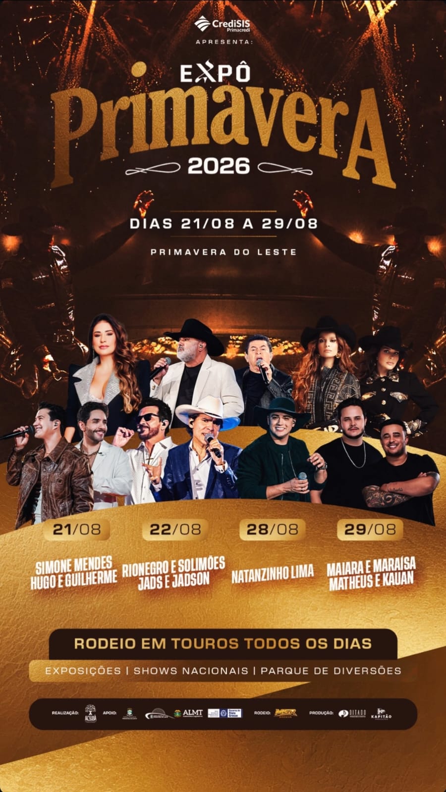 Expô Primavera 2026 confirma grandes shows e datas em Primavera