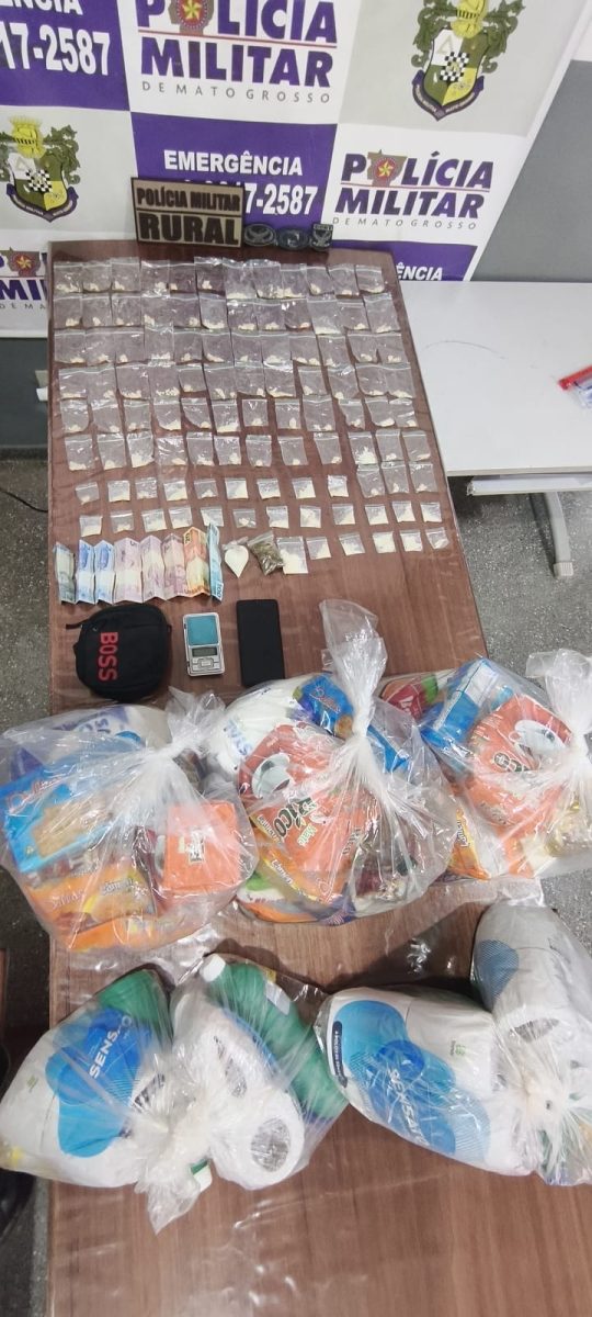 Faccionado é preso com drogas pela Patrulha Rural em Guiratinga MT