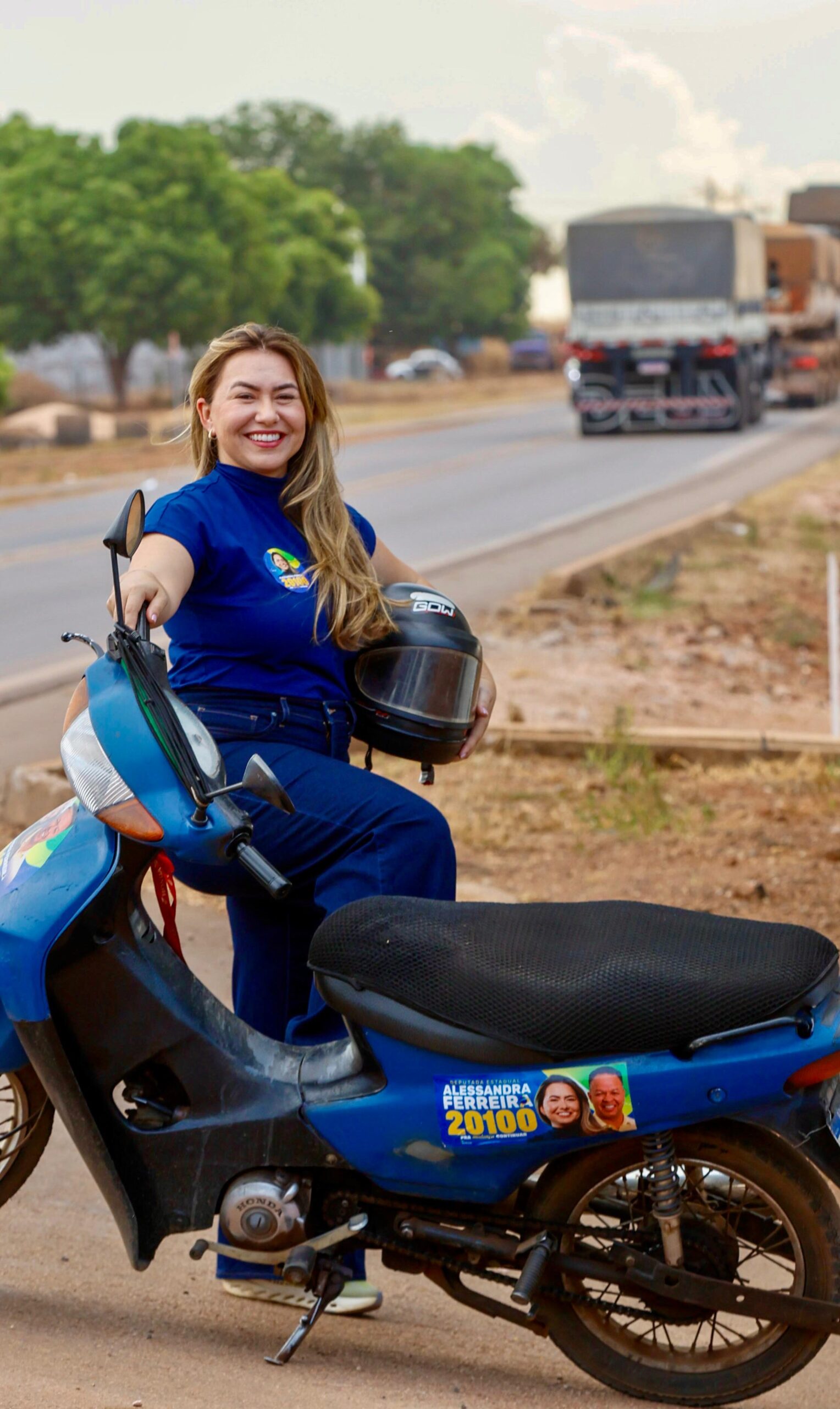 Fim de pedágio para motos é defendido por candidata em Primavera do Leste