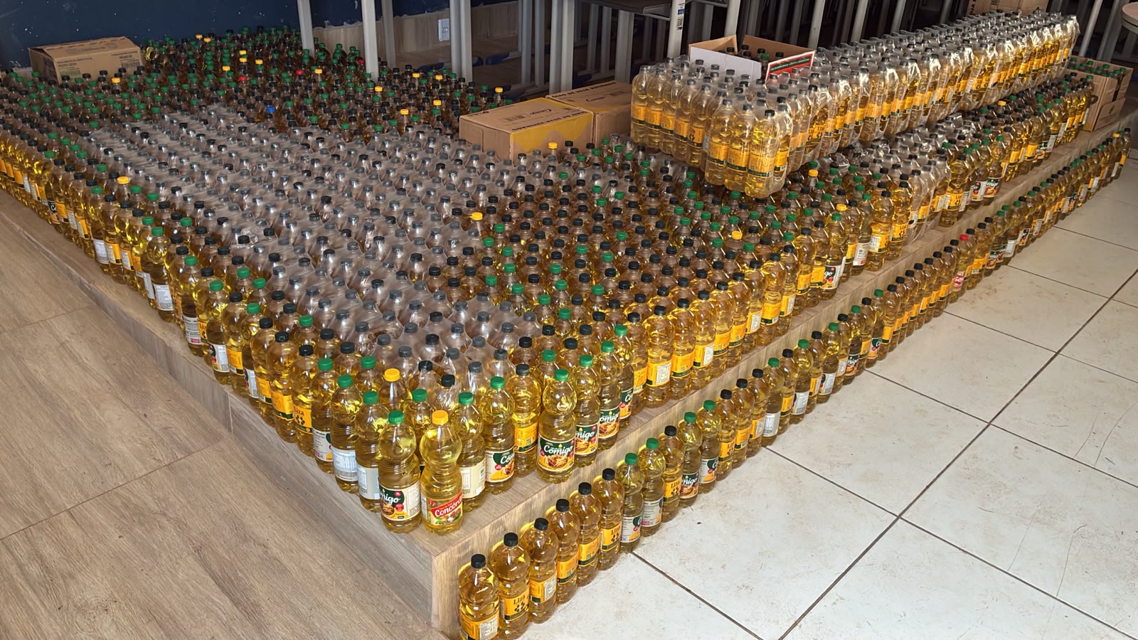 Gincana arrecada 2 mil litros de óleo para hospital em MT