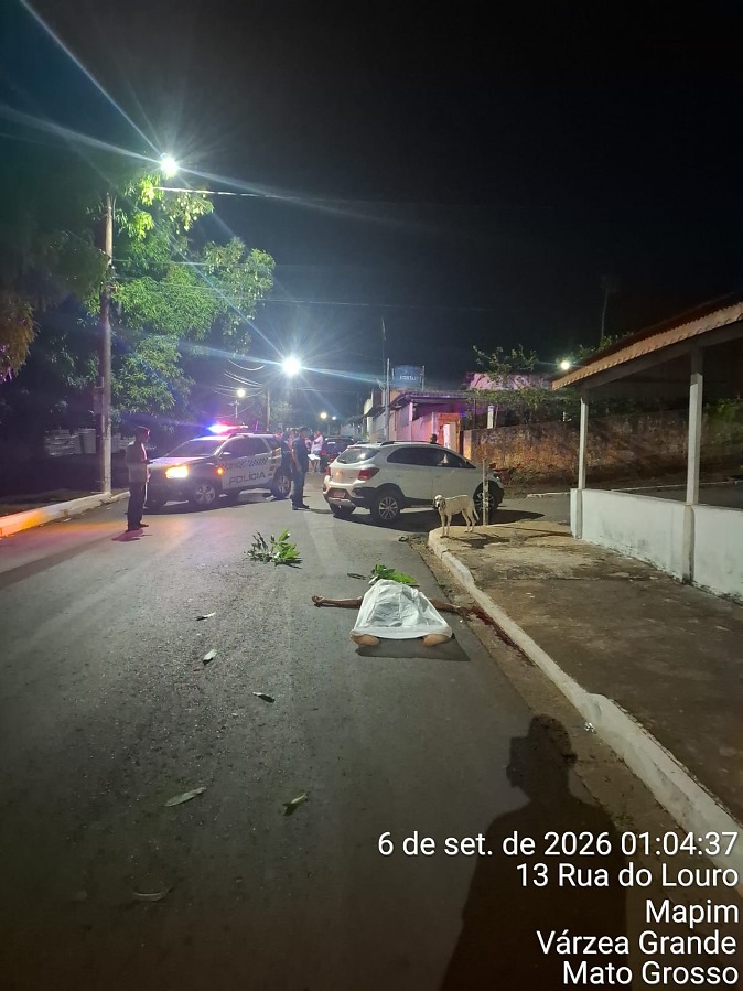 Homem é atropelado em Várzea Grande enquanto usava celular