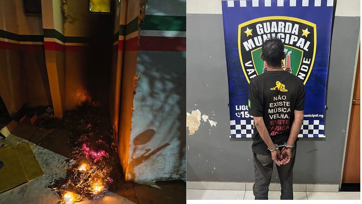 Homem é preso após atear fogo próximo a UTI infantil em MT