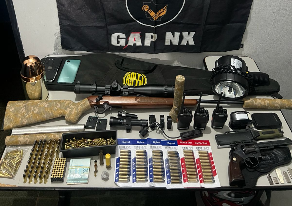 Homem é preso com arsenal e 485 munições em Nova Xavantina
