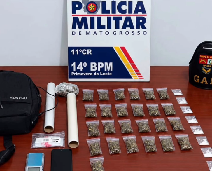 Homem é preso com drogas e balança no Buritis Universitário em Primavera