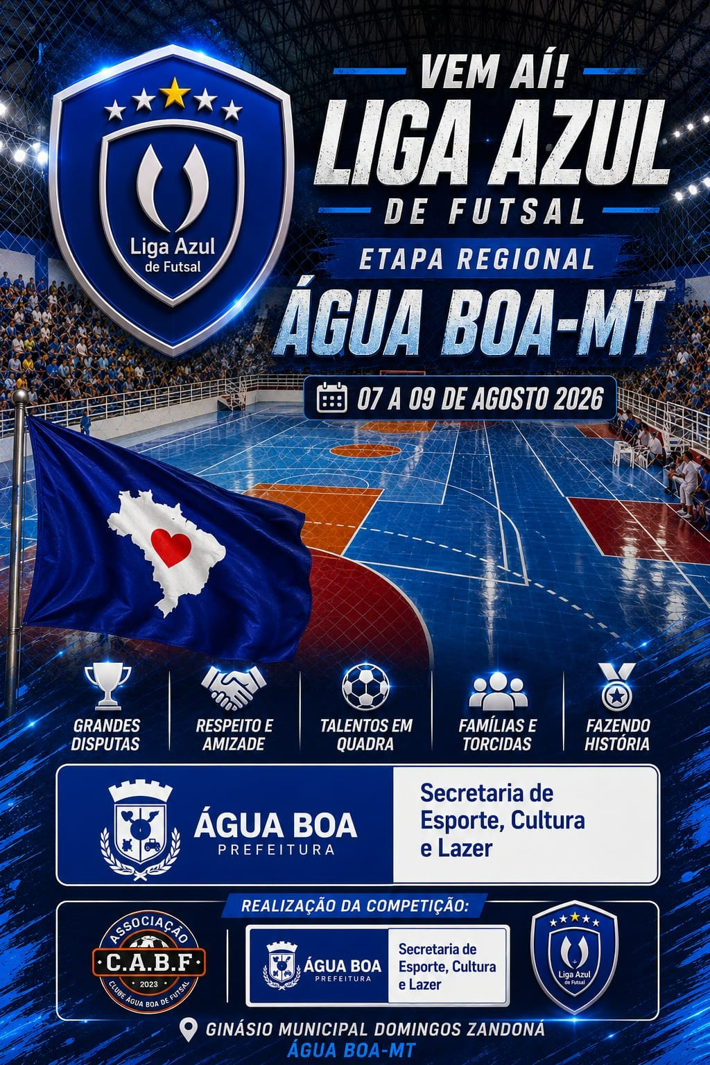 Liga Azul de Futsal reúne equipes de vários estados em MT