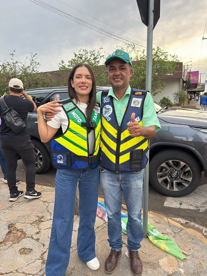Marcelinho Moto Táxi apoia Janaína Riva ao Senado em Rondonópolis
