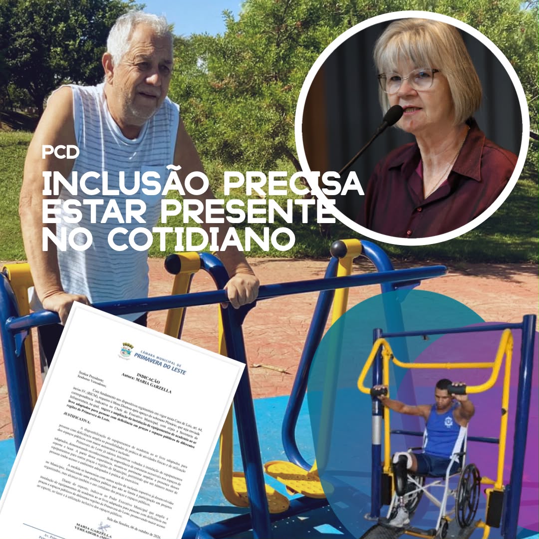 Maria Garzella pede academias adaptadas para PCD em Primavera do Leste