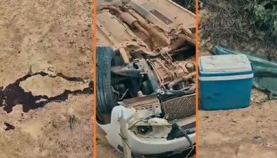 Menina de 7 anos morre em capotamento de carro em MT