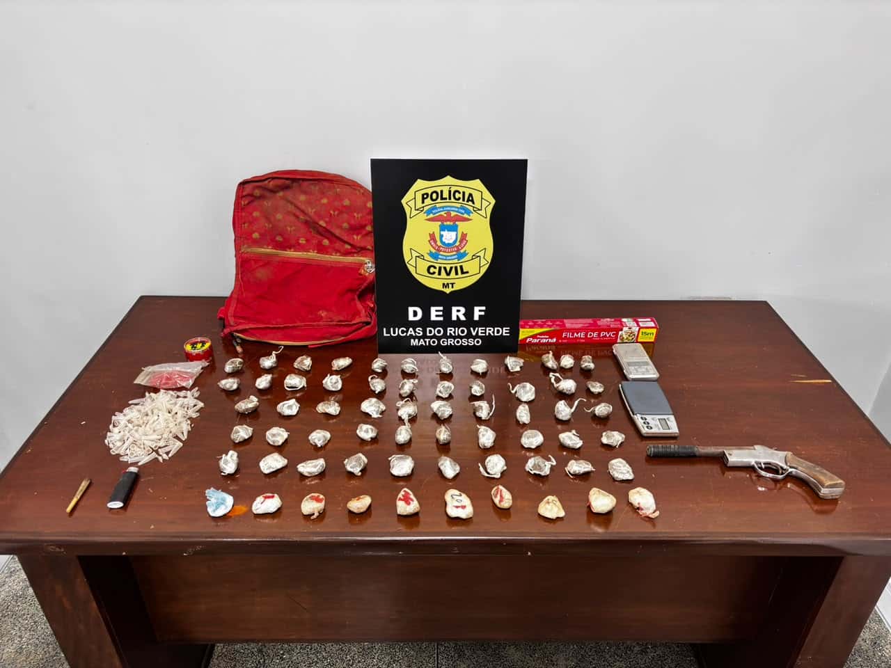 Operação policial prende suspeito de tráfico em Lucas do Rio Verde