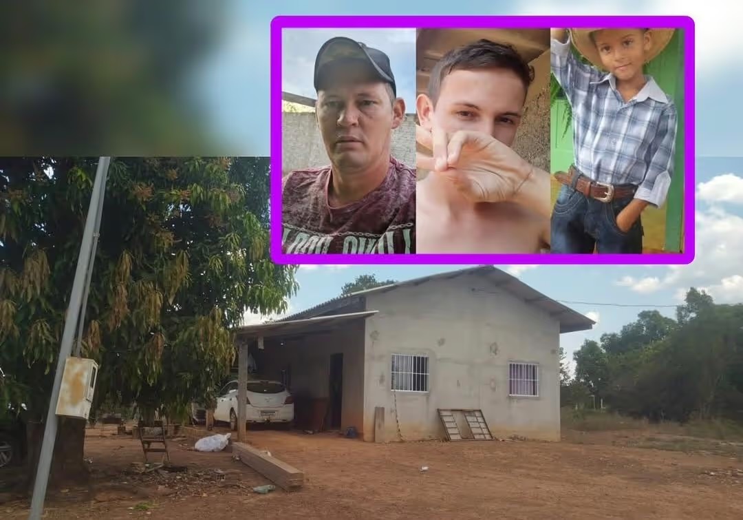 Pai e dois filhos são achados mortos em residência em MT