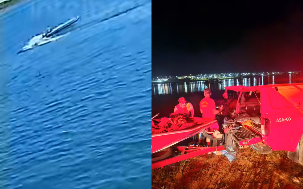 Pai e filho somem em lago após acidente de barco