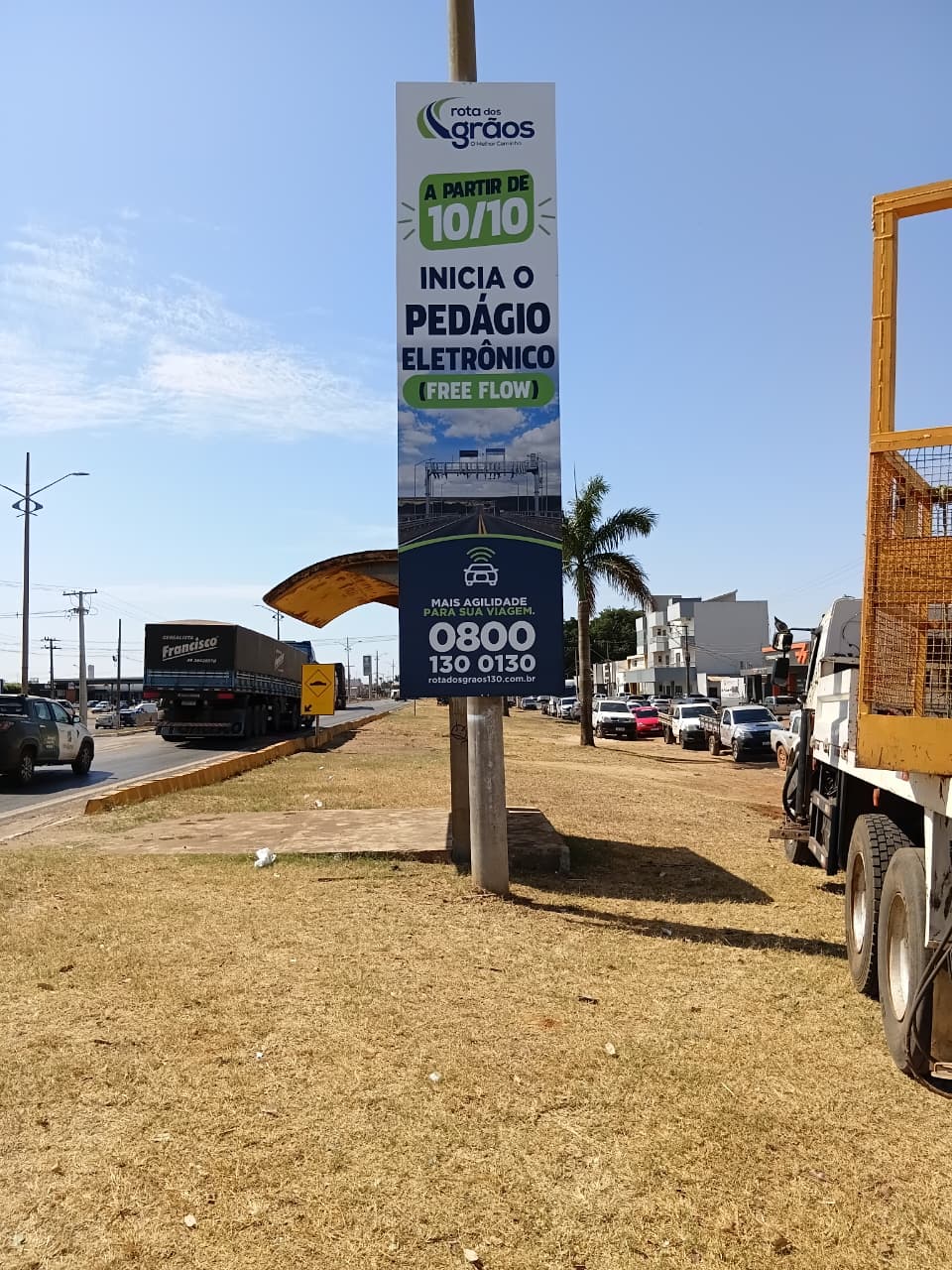 Pedágio Free Flow na MT-130 em Primavera do Leste