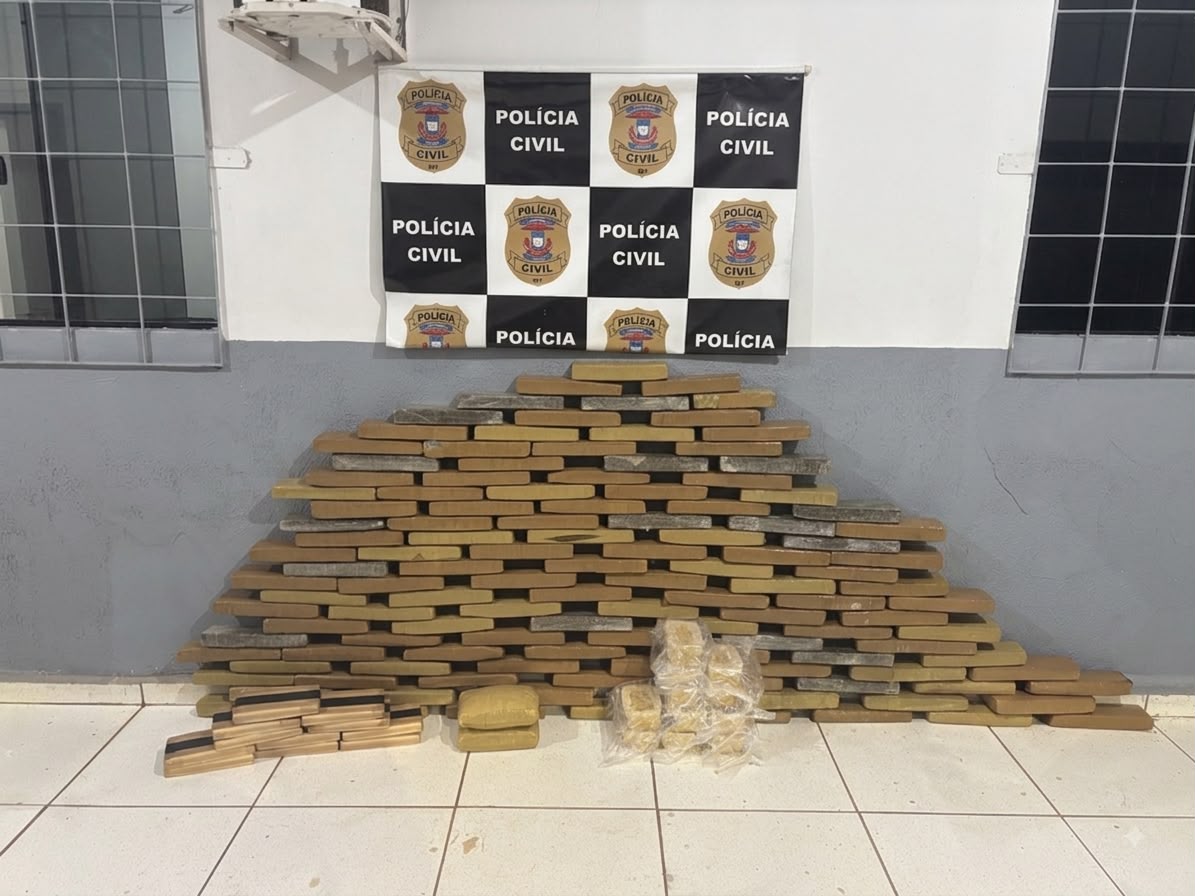 Polícia apreende 148 tabletes de drogas em rodovia de Mato Grosso