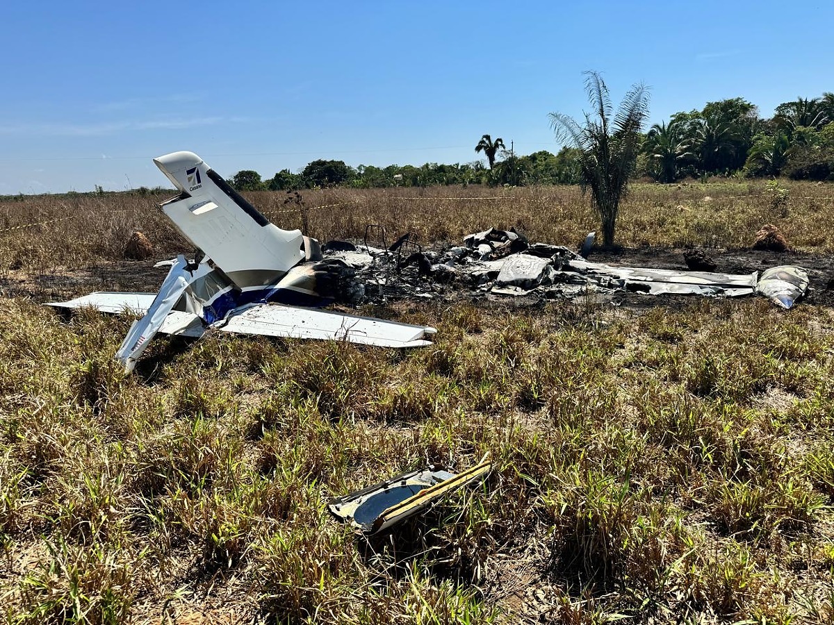 Politec identifica duas vítimas de queda de avião em MT