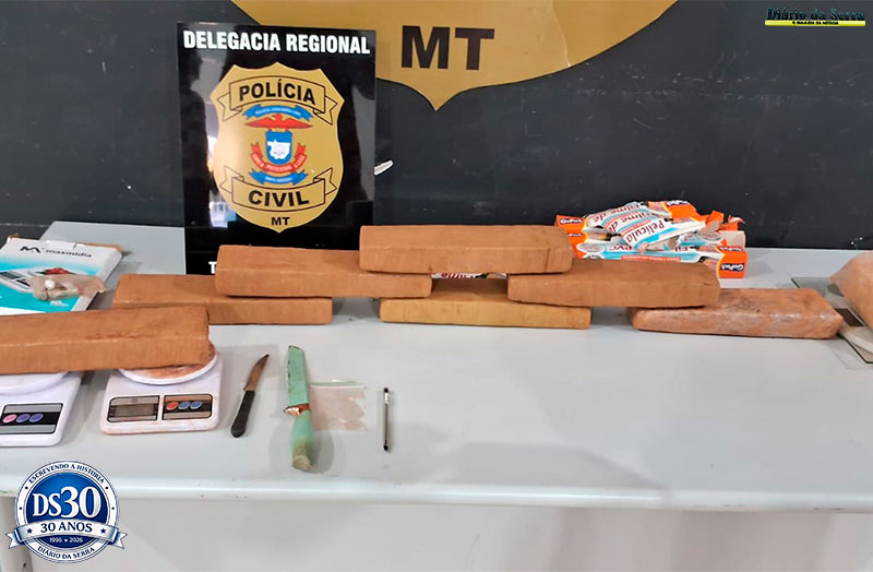 Prisão e apreensão de drogas em Tangará da Serra