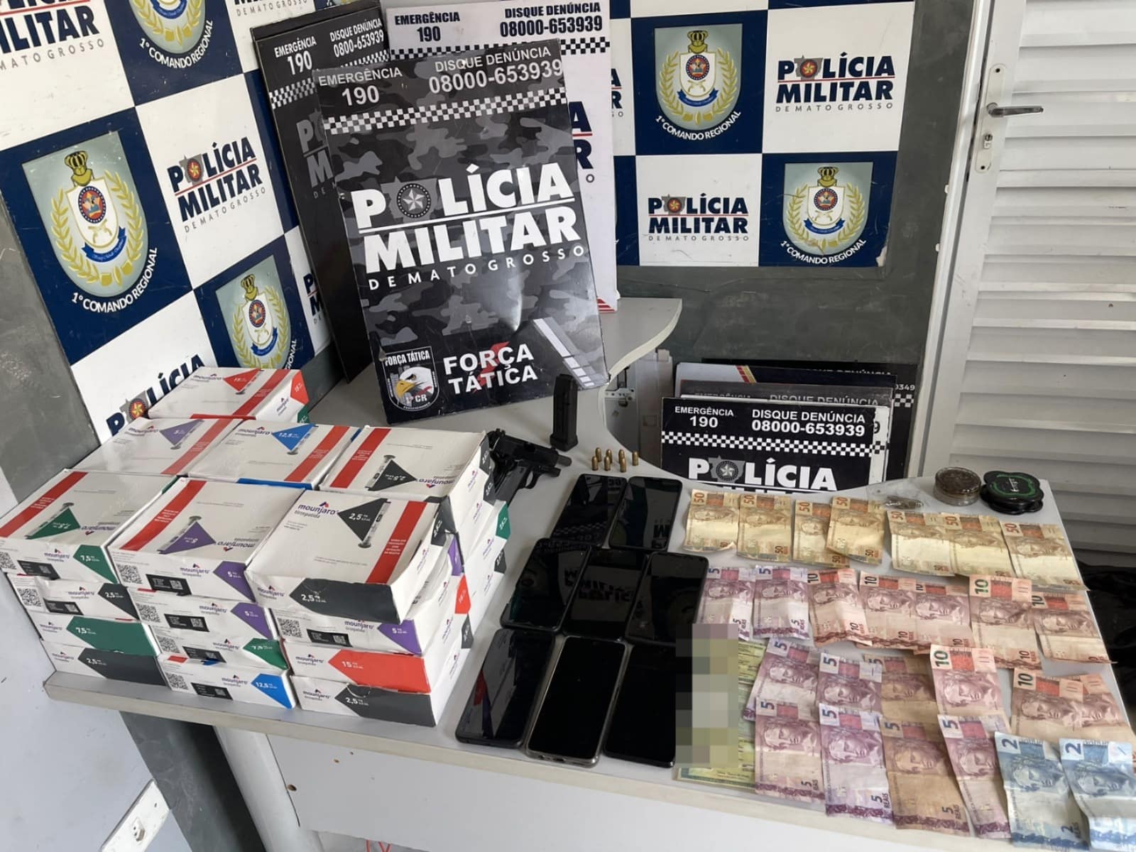 Quatro suspeitos de roubos são presos pela Força Tática em MT