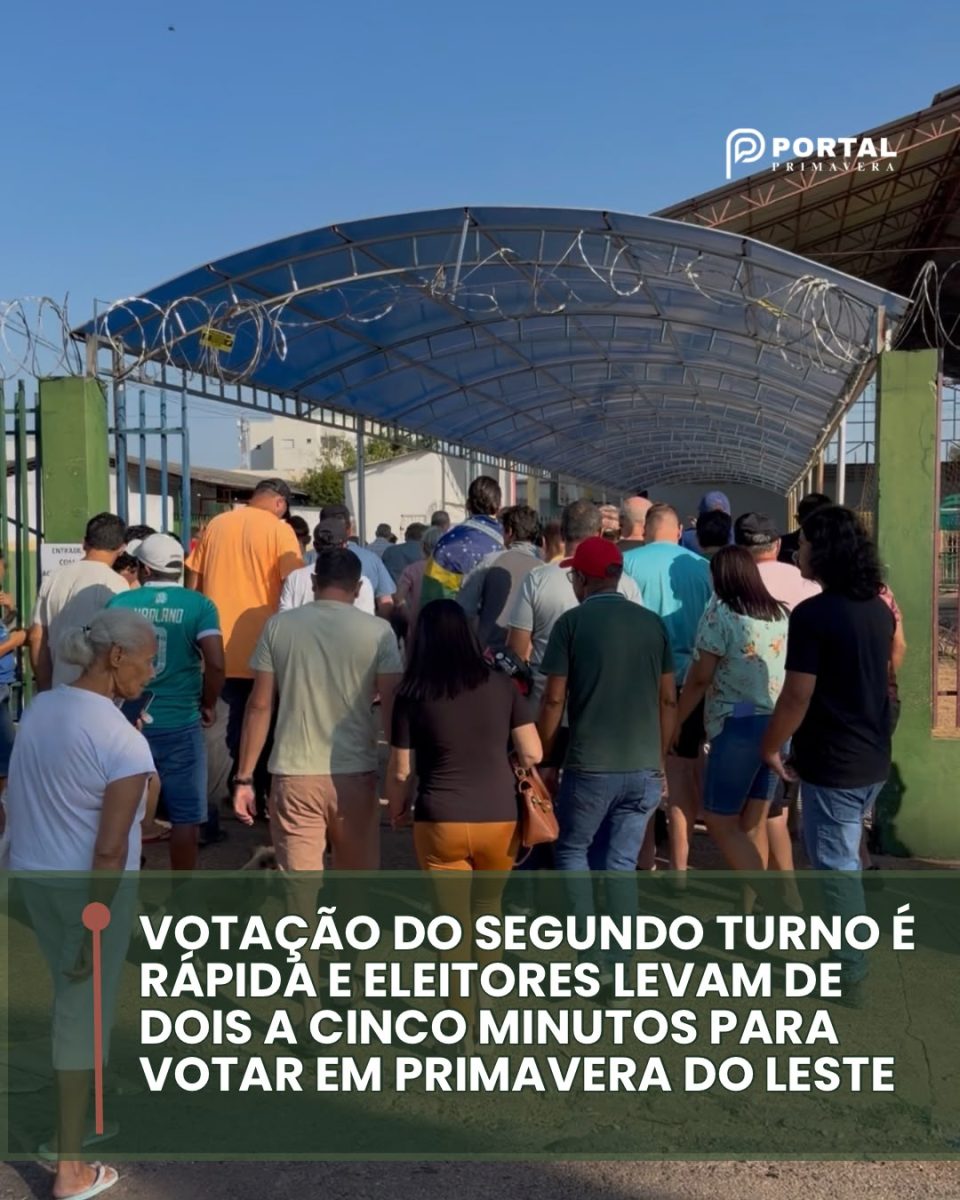 Segundo turno em Primavera do Leste tem votação rápida e tranquila