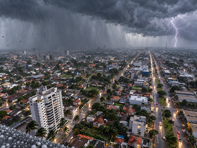 Sorriso está sob alerta de tempestade com rajadas de vento e granizo