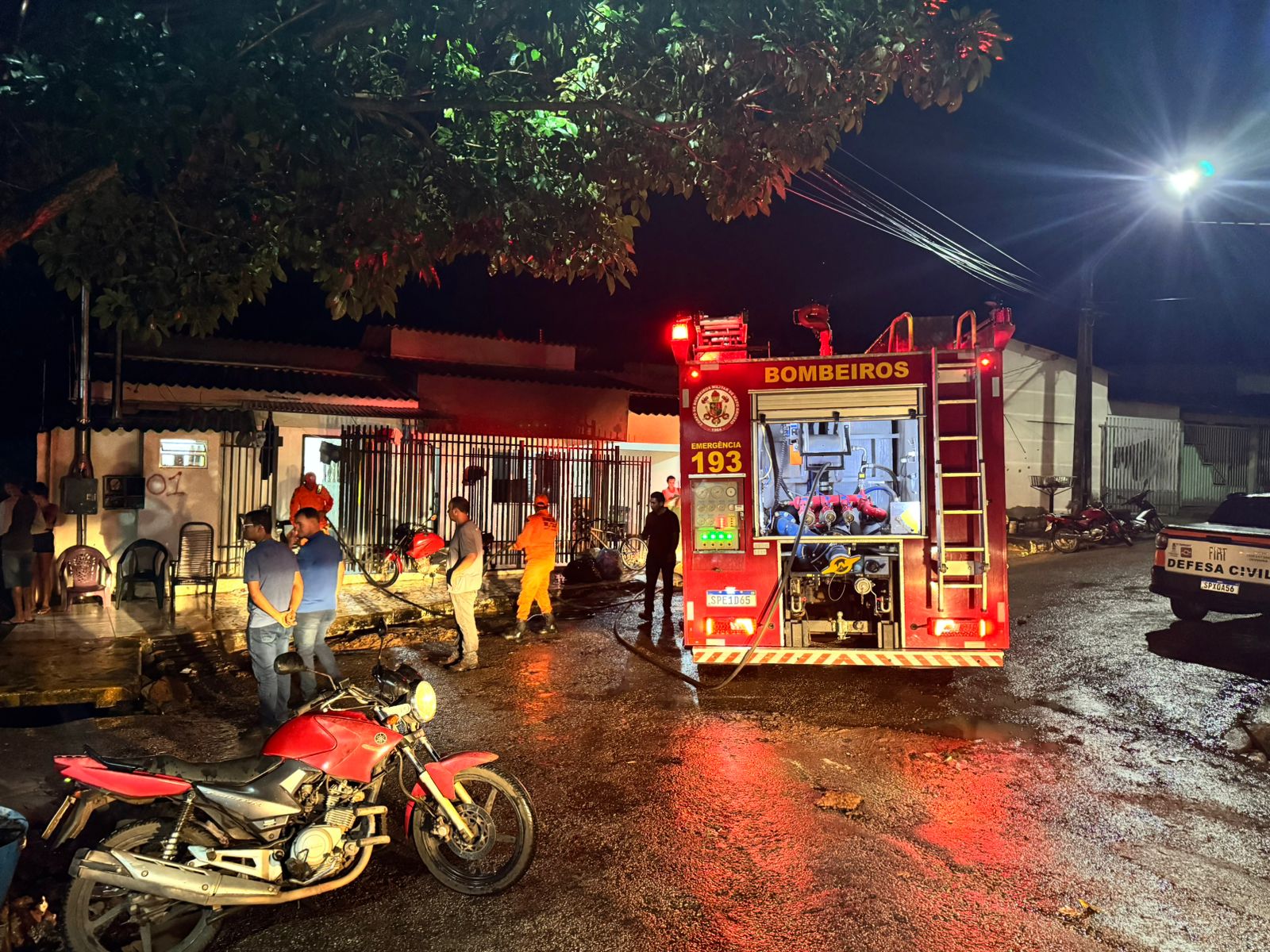 Temporal em Primavera do Leste mobiliza força-tarefa