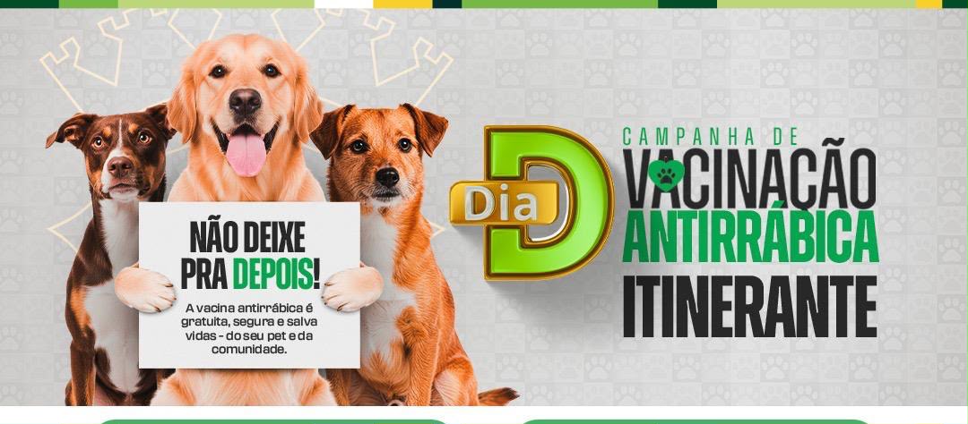 Vacinação antirrábica itinerante atende Jardim Europa em Primavera do Leste